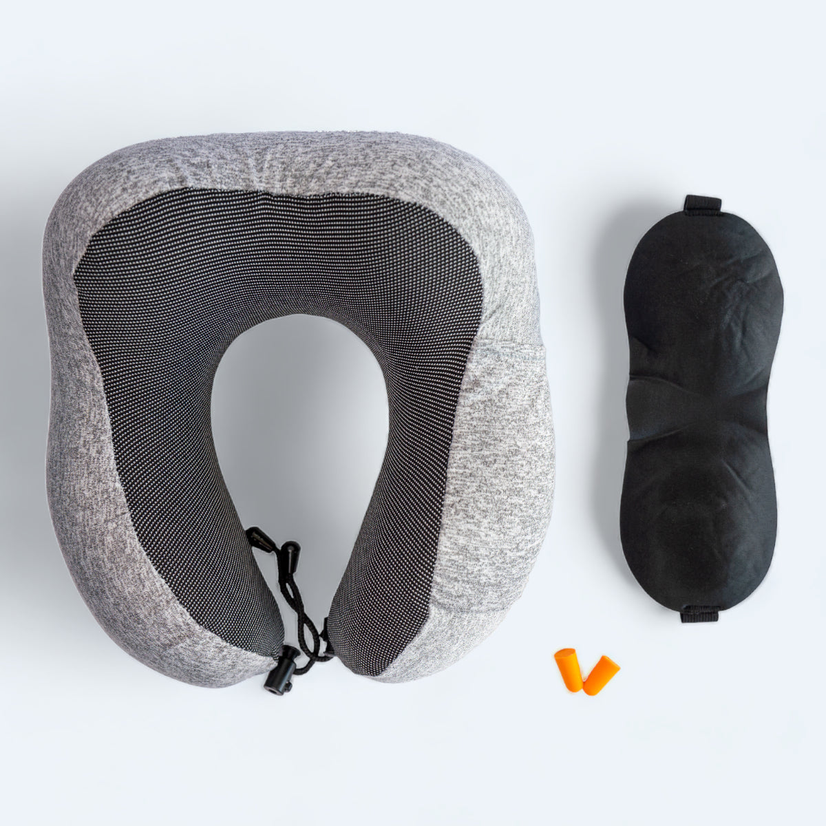 Grå Grijs = memory foam nakkepude sæt grå